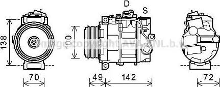 Ava Quality Cooling MSK602 - Compressore, Climatizzatore autozon.pro