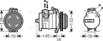 Ava Quality Cooling MSK681 - Compressore, Climatizzatore autozon.pro