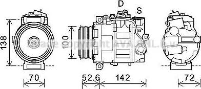 Ava Quality Cooling MSK639 - Compressore, Climatizzatore autozon.pro