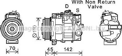 Ava Quality Cooling MSK637 - Compressore, Climatizzatore autozon.pro