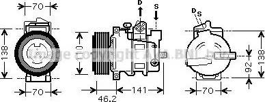 Ava Quality Cooling MSK091 - Compressore, Climatizzatore autozon.pro