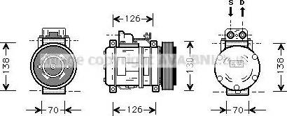 Ava Quality Cooling MS K054 - Compressore, Climatizzatore autozon.pro