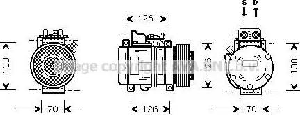 Ava Quality Cooling MS K084 - Compressore, Climatizzatore autozon.pro