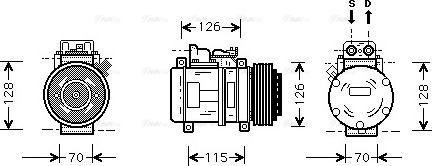 Ava Quality Cooling MS K087 - Compressore, Climatizzatore autozon.pro