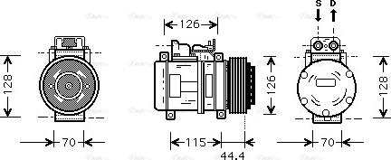 Ava Quality Cooling MS K116 - Compressore, Climatizzatore autozon.pro