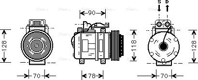 Ava Quality Cooling MS K275 - Compressore, Climatizzatore autozon.pro