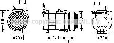 Ava Quality Cooling MS K276 - Compressore, Climatizzatore autozon.pro