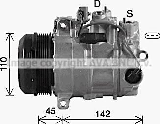 Ava Quality Cooling MSK742 - Compressore, Climatizzatore autozon.pro