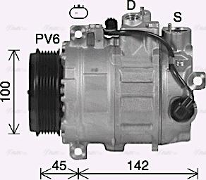 Ava Quality Cooling MSK758 - Compressore, Climatizzatore autozon.pro