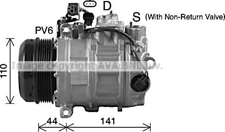 Ava Quality Cooling MSK738 - Compressore, Climatizzatore autozon.pro