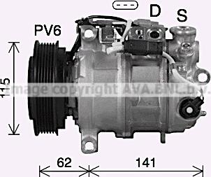 Ava Quality Cooling MSK737 - Compressore, Climatizzatore autozon.pro