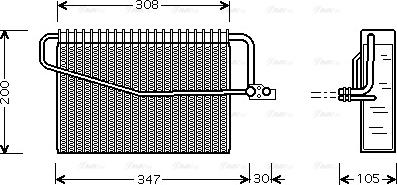 Ava Quality Cooling MS V455 - Evaporatore, Climatizzatore autozon.pro