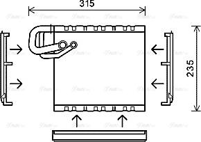 Ava Quality Cooling MSV550 - Evaporatore, Climatizzatore autozon.pro