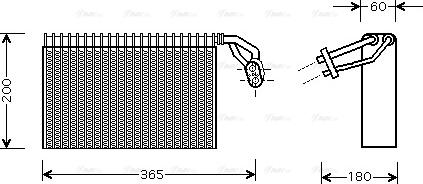 Ava Quality Cooling MS V317 - Evaporatore, Climatizzatore autozon.pro