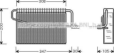 Ava Quality Cooling MS V329 - Evaporatore, Climatizzatore autozon.pro