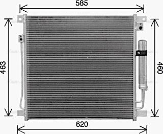 Ava Quality Cooling MT5285D - Condensatore, Climatizzatore autozon.pro