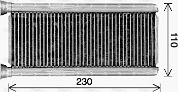 Ava Quality Cooling MT6289 - Scambiatore calore, Riscaldamento abitacolo autozon.pro