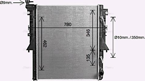 Ava Quality Cooling MT2280 - Radiatore, Raffreddamento motore autozon.pro