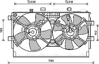 Ava Quality Cooling MT7529 - Ventola, Raffreddamento motore autozon.pro