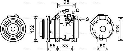 Ava Quality Cooling MTAK219 - Compressore, Climatizzatore autozon.pro