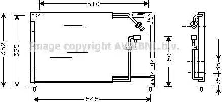 Ava Quality Cooling MZ 5145 - Condensatore, Climatizzatore autozon.pro