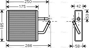 Ava Quality Cooling MZ 6194 - Scambiatore calore, Riscaldamento abitacolo autozon.pro