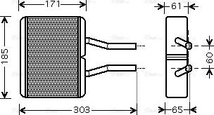 Ava Quality Cooling MZ 6193 - Scambiatore calore, Riscaldamento abitacolo autozon.pro