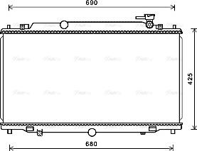 Ava Quality Cooling MZ2280 - Radiatore, Raffreddamento motore autozon.pro