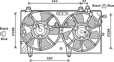 Ava Quality Cooling MZ7544 - Ventola, Raffreddamento motore autozon.pro