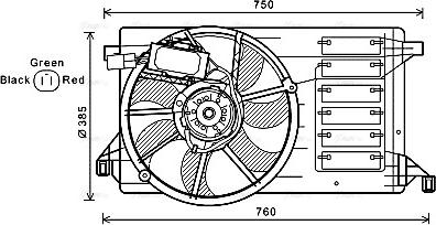 Ava Quality Cooling MZ7545 - Ventola, Raffreddamento motore autozon.pro