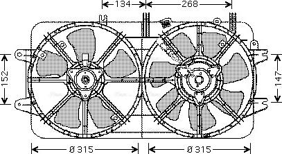 Ava Quality Cooling MZ 7519 - Ventola, Raffreddamento motore autozon.pro