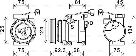 Ava Quality Cooling MZAK219 - Compressore, Climatizzatore autozon.pro