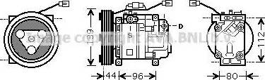 Ava Quality Cooling MZ K198 - Compressore, Climatizzatore autozon.pro