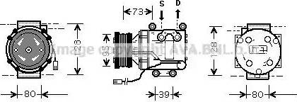 Ava Quality Cooling MZ K170 - Compressore, Climatizzatore autozon.pro