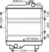 Ava Quality Cooling NH2033 - Radiatore, Raffreddamento motore autozon.pro