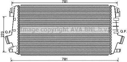 Ava Quality Cooling OL 4550 - Intercooler autozon.pro