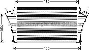 Ava Quality Cooling OL 4361 - Intercooler autozon.pro