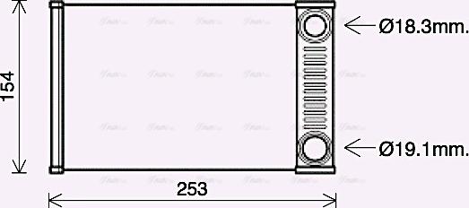 Ava Quality Cooling OL6656 - Scambiatore calore, Riscaldamento abitacolo autozon.pro