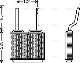 Ava Quality Cooling OL 6132 - Scambiatore calore, Riscaldamento abitacolo autozon.pro