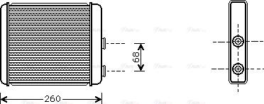 Ava Quality Cooling OL 6259 - Scambiatore calore, Riscaldamento abitacolo autozon.pro