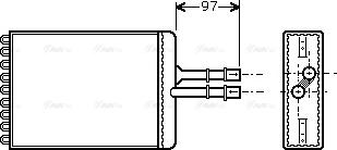 Ava Quality Cooling OL 6216 - Scambiatore calore, Riscaldamento abitacolo autozon.pro