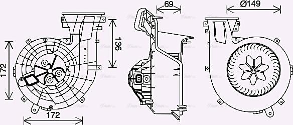 Ava Quality Cooling OL8693 - Ventilatore abitacolo autozon.pro