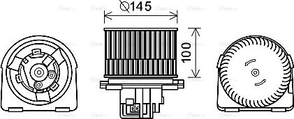 Ava Quality Cooling OL8619 - Ventilatore abitacolo autozon.pro