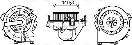 Ava Quality Cooling OL8614 - Ventilatore abitacolo autozon.pro