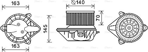 Ava Quality Cooling OL8624 - Ventilatore abitacolo autozon.pro