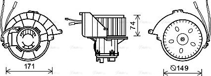 Ava Quality Cooling OL8627 - Ventilatore abitacolo autozon.pro