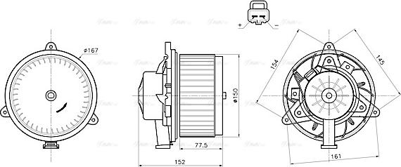 Ava Quality Cooling OL8752 - Ventilatore abitacolo autozon.pro