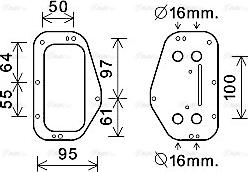 Ava Quality Cooling OL3684 - Radiatore olio, Olio motore autozon.pro