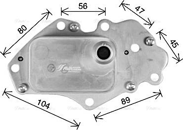 Ava Quality Cooling OL3742H - Radiatore olio, Olio motore autozon.pro