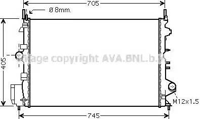 Ava Quality Cooling OL 2462 - Radiatore, Raffreddamento motore autozon.pro